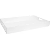 Serviertablett aus Holz 60x40x8cm Holztablett Frühstückstablett Dekotablett Tragetablett Präsentiertablett Bedientablett Servierunterlage Betttablett