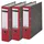 Leitz Wolkenmarmor-Ordner DIN A4 80 mm Rot 3 St.