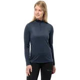 Half Zip Langarm-t shirt Night Blue XS