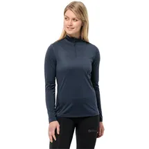 Jack Wolfskin Sky Thermal Half Zip Langarm-t-shirt - Night Blue - XS