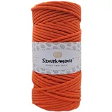 Baumwollkordel 3mm 100m, 46 Farben, Häkelkordel, Geflochten Baumwollkordel 3mm, Makramee Kordel, Makramee Garn, Premium Garn, Makramee Seil (Orange)