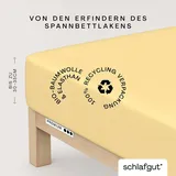 schlafgut Premium Baumwolle 140 x 200 - 160 x 220 cm yellow mid