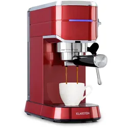Futura Espressomaker 20 bar 1450 Watt 20 bar Wassertank: 1,25 Liter rostfreier Edelstahl Rot