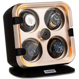 Uhrenbeweger für 4 Uhren, Automatik-Uhrenbeweger für Damen & Herren, Uhrenbeweger für Automatikuhren, Leiser Automatischer Uhrenbeweger, Watch Winder