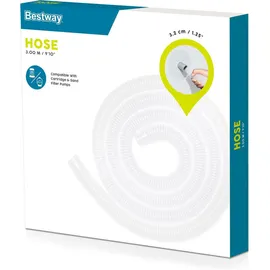 BESTWAY Flowclear Universal Poolschlauch weiß 300 cm