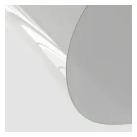 vidaXL Tischfolie Transparent Ø 90 cm 2 mm PVC