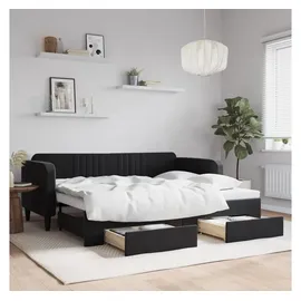vidaXL Tagesbett 90 x 200 cm Schwarz