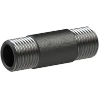 Riegler Rohrdoppelnippel 23, AG/AG, R 1/4, Länge 180,0 mm, DIN EN 10241