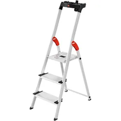 Hailo L80 ComfortLine Stehleiter 3 Stufen