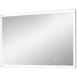 Möbel Kraft Badspiegel – Glas,Metall ¦ Maße (cm): B: 110 H: 70 T: 3.0