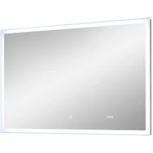 Möbel Kraft Badspiegel – Glas,Metall ¦ Maße (cm): B: 110 H: 70 T: 3.0