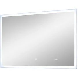 Möbel Kraft Badspiegel – Glas,Metall ¦ Maße (cm): B: 110 H: 70 T: 3.0