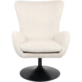 Hela Loungesessel »SAMOS«, (1 St.),... Sessel;drehbar;Trompetengestell;Microfaser Breitcord;Armlehnen Beige,