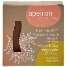 Apeiron Pflanzenöl-Seife Neem & Lehm 100 g