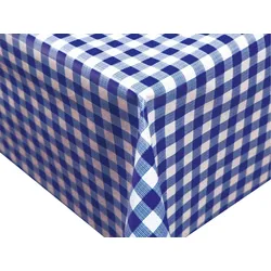 Tischdecke TREND Karo | Blau - 80 cm