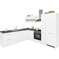 Kochstation Küche »KS-Luhe«, Stellbreite 240x270 cm, wahlweise mit oder ohne E-Geräten, MDF-Fronten, weiß