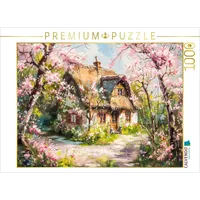 Calvendo Puzzle Häuschen zwischen Kirschbäumen 1000 Teile Lege-Größe 64x48cm