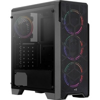 AeroCool Ore Tempered Glass Tower-Gehäuse, Schwarz