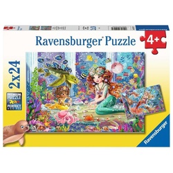 Ravensburger Puzzle »Zauberhafte Meerjungfrauen (2x24 Teile)«, Puzzleteile