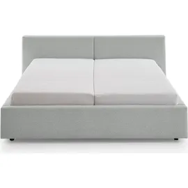 Meise Möbel meise.möbel Polsterbett Cube 180 x 200 cm Stoff Ash