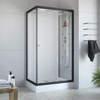 Megabad Planplus Home Komplettdusche Fronteinstieg 110 x 80 x 215 cm MBAFDMFS, Duschkabinen,