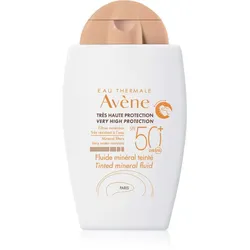 Avène Sun Mineral Fluid Tinted schützende Pflege gegen Sonnenstrahlung SPF 50+ 40 ml