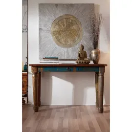 Massivmoebel24 FABLE Konsolentisch 120x40x76 mehrfarbig