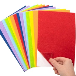 Selbstklebende Filzplatten in Regenbogenfarben  (pro Set 20) Bastelbedarf Verzierung & Dekorationen