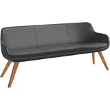 Musterring Essbank MUSTERRING "Tavia", grau (dunkelgrau, wildeiche), B:180cm H:87cm T:66cm, Sitzbänke, Essbank, Stativgestell Wildeiche massiv geölt, Breite 180, 200 oder 220 cm, Topseller