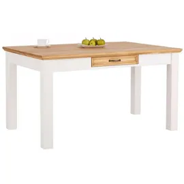 Home Affaire Esstisch Selma, mit Schublade, aus massivem Kiefernholz, Breite 180 cm braun 140 cm x 76 cm x 80 cm