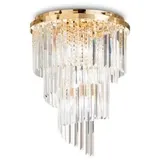 Ideal Lux Carlton 12-flammig Ø 50 cm gold
