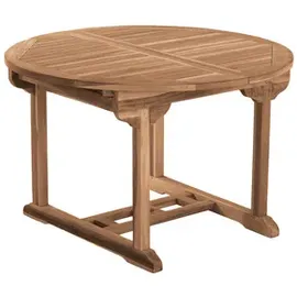 Möbilia Ausziehtisch 170 x 120 x 75 cm braun