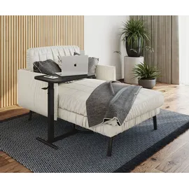 eSmart Beistelltisch Stahl 60 x 38 cm schwarz höhenverstellbar