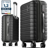 Travely Premium Handgepäck 55x40x20cm - passend für Ryanair, Lufthansa, Eurowings und co. I 36L Trolley Handgepäck mit sanften Rollen und TSA Schloss, Reise