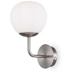 Wandlampe Wandleuchte Spotlampe Spotleuchte Wohnzimmerlampe Metall Nickel Glas