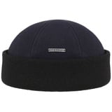 Stetson Strickmütze Docker Cap mit Fleece-Futter aus Wolle und Kaschmir blau 59/L