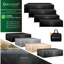 Kesser Gartenmöbel Abdeckung 180 x 120 x 74 cm Schwarz