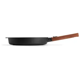 WOLL "ECO Logic QXR" Flach- /Bratpfanne, Ø 28 cm, mit abnehmbarem Holzstiel (-FREE) - Induktionsgeeignet