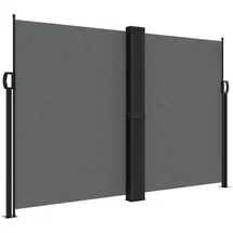 furnicato Seitenmarkise 160 x 600 cm Anthrazit Polyester