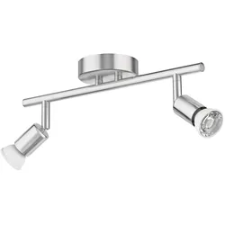 ledscom.de Deckenleuchte LUNARA, zweiflammig inkl. je 468lm LED GU10 Lampen warm-weiß