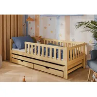Kids Collective Kinderbett 90x200 mit Ausziehbett und zwei Schubladen,