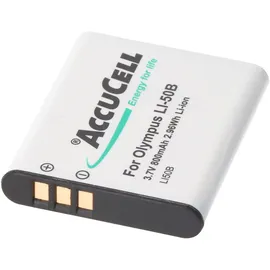 AccuCell Akku passend für Olympus LI-50B Akkutyp D-Li92, DB-100, VW-VBX090, Sony NP-150