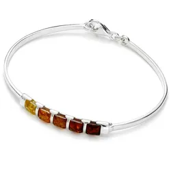 Armreif OSTSEE-SCHMUCK "Ostsee-Schmuck Armreif Rosika Armreif Rosika", silber (silberfarben), Armbänder, Damen, 19,5-21,5, Silber 925 (Sterlingsilber)
