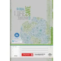 Brunnen Hausaufgabenheft Recycling Lineatur SL liniert DIN A5 48 Blatt, 1 St.