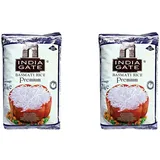 INDIA GATE Premium Basmati Reis – Feiner, aromatischer Langkornreis aus Indien, feines Langkorn (1 x 1 kg) (Packung mit 2)