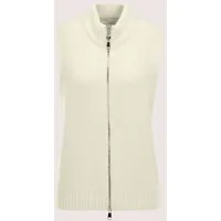 Madeleine Strickjacke Modische Weste mit Grobstrick-Design Weiß 36