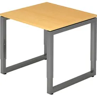 Hammerbacher Ergonomic Plus R-Serie RS08/6/G Schreibtisch 80x80cm Buche/graphit