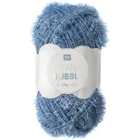 Rico Design Häkelgarn Creative Bubble Blau 90 m