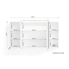 byLIVING Spree 120 cm weiß LED