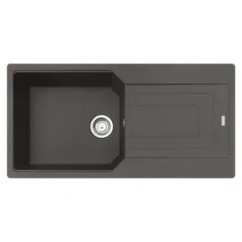 Franke Urban UBG 611-100 links Einbauspüle schiefergrau Handbetätigung 1000 x 500 mm
